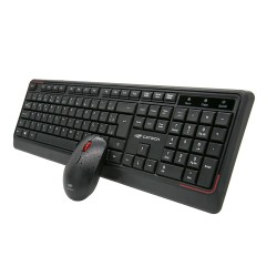 Kit Teclado Com Mouse Sem Fio K-W70BK Preto C3Tech