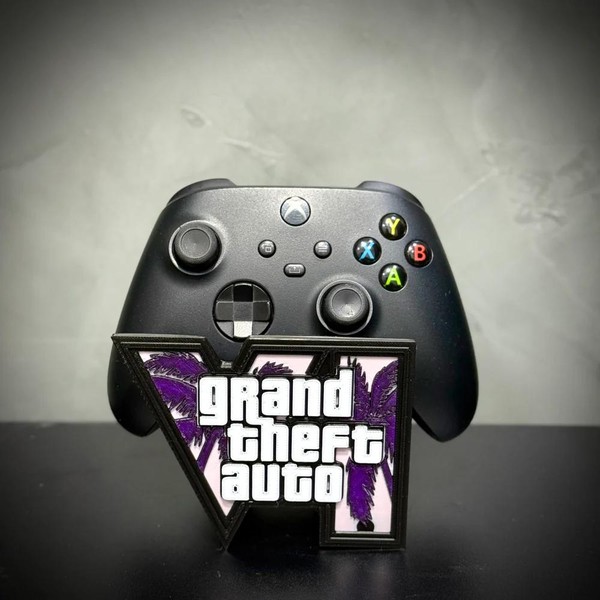 Suporte Premium para Controle Playstation/xbox GTA 6 , de luxo pintado a mão +CHAVEIRO DE BRINDE Pronta Entrega