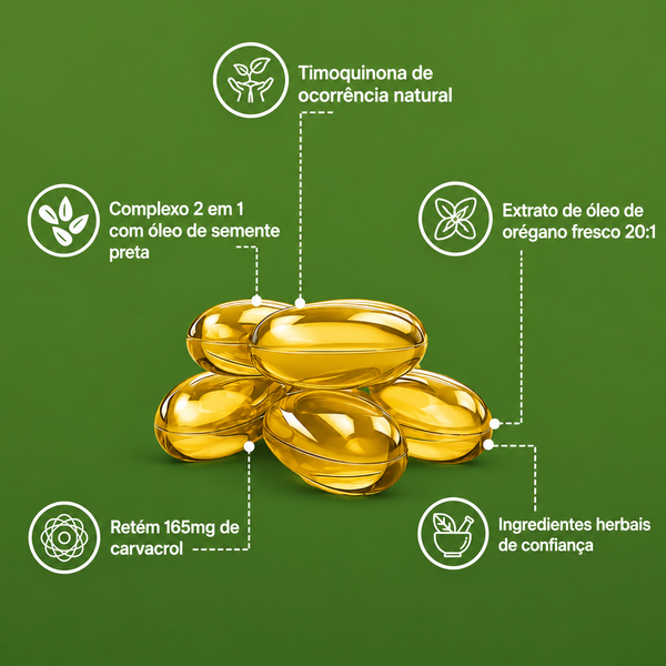 Revita Bio® – Óleo de Semente Preta Com Óleo de Oregano 6000mg – Softgel – Elimine Parasitas e Larvas em 14 Dias