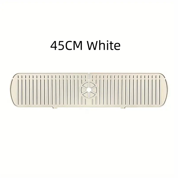 Silicone Drain Mat, Kitchen Faucet Sink Splash Guard,  Sink Draining Pad Behind Faucet,For Kitchen & Bathroom Countertop Protect