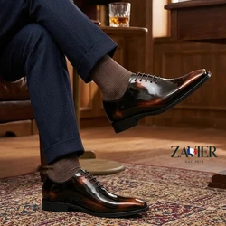 [COMPRE 1 E LEVE 2] – Sapatos Social Oxford Inglês em Couro Envernizado