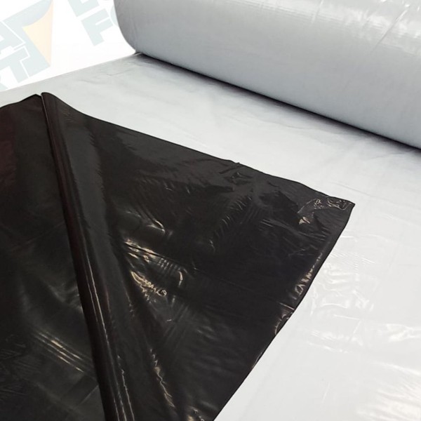 Lona Dupla Face Preta E Branca 6x15 200 micras