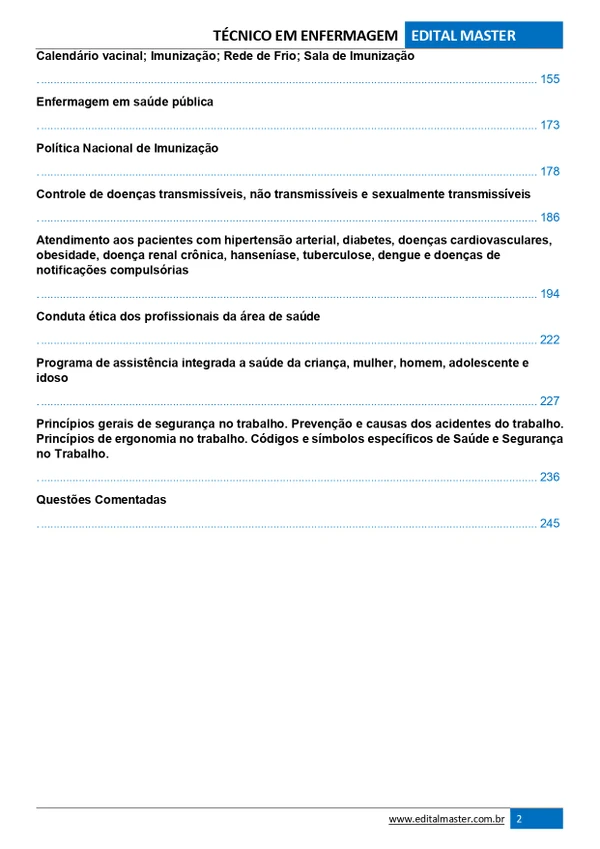 Técnico em Enfermagem - Ministério da Saúde