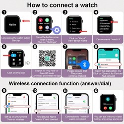 Relógio Inteligente de Silicone Unissex, com Suporte para Chamadas de Telefone, Podômetro, Contagem de Calorias, Alarme, Lembretes de Chamada/Mensagem, Tela Sensível ao Toque Full 2,01, Compatível com Android e iOS, Presente d