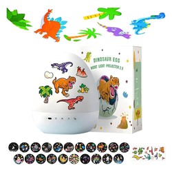 Projetor Infantil Dinossauro com Luz Noturna, Música e Projeção 360°