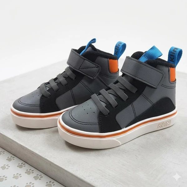 TENIS FREESTYLE MINI GRAFITE/PRETO/LARANJA/CIANO KLIN 260069 
