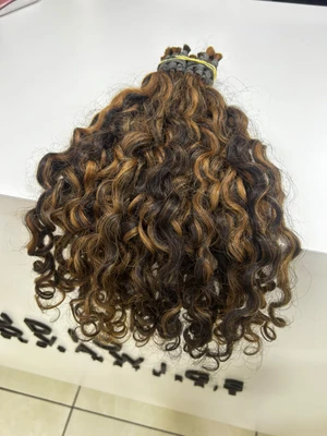 Cabelo Cacho Caipira Iluminado Claro Fios de 55 cm (100g)