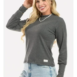 Conjunto Inverno Canelado Cotelê Flare Mescla