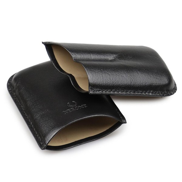 Porta 2 Charutos em Couro Nerone Sublime - Preto