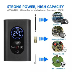 Inflador Elétrico Pump Wireless Portable Air