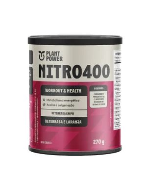 NITRO400 - BETERRABA E LARANJA - 270G - PLANT POWER