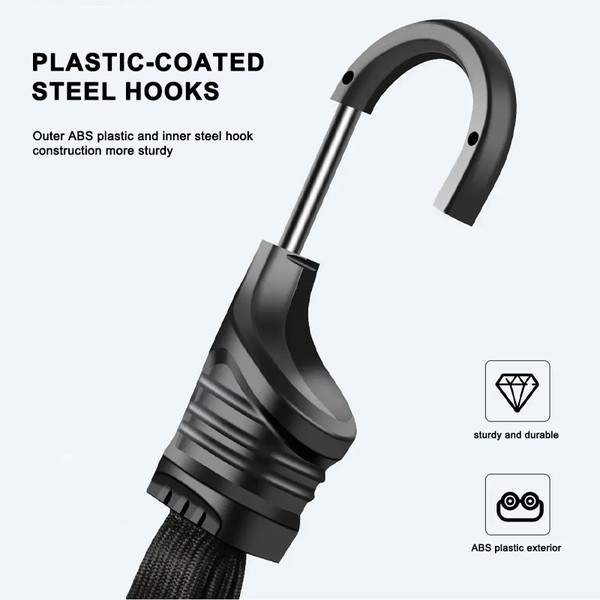 Seametal tiras de capacete para banco traseiro de motocicleta, corda elástica para capacete de motocicleta, ajuste de alça fixa, corda de mercadorias, 60cm/90cm