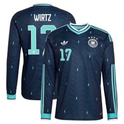 Camisa Seleção Alemanha Away 2026/27 Wirtz 17 - Manga longa