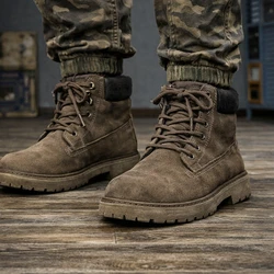 Bota Masculina Falcon de Cano Baixo e Couro Legítimo