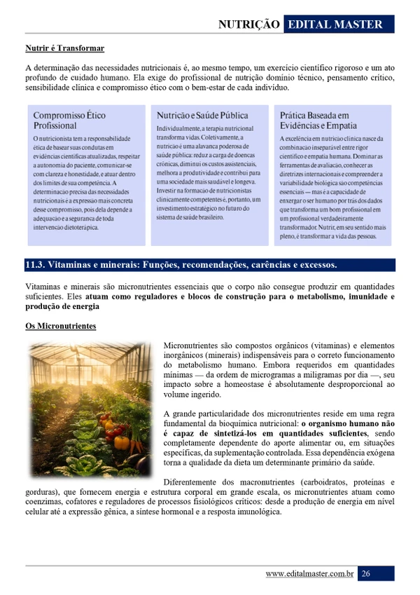 Nutrição ENARE 2026/2027