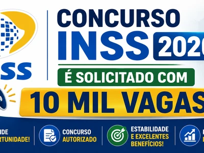 Concurso INSS 2026 é solicitado com 10 mil vagas!