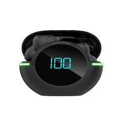 Fone de ouvido Bluetooth 5.1 Gamer Y80 de grande desempenho Design ergonômico na cor preta 