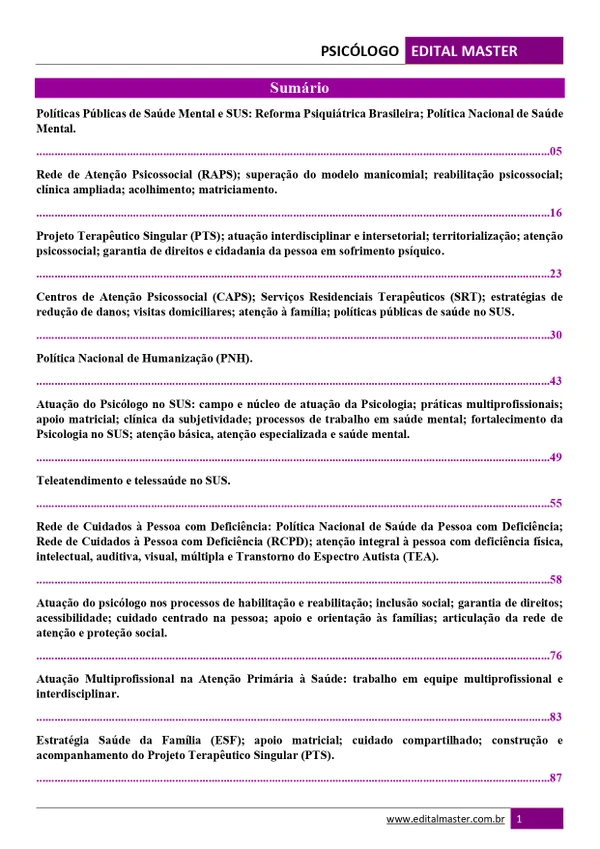 Psicólogo Júnior - Foz do Iguaçu PR