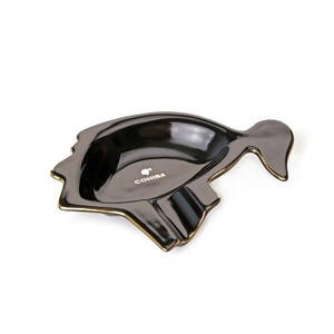 Cinzeiro de Porcelana para 1 Charuto Cohiba - Preto