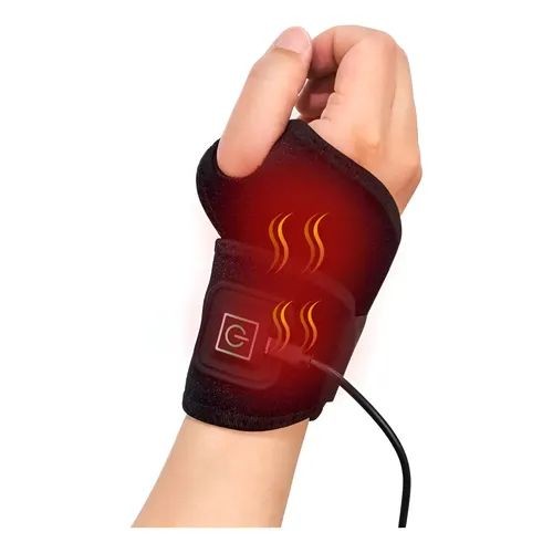 Munhequeira Térmica USB Ajustável com 3 Níveis de Aquecimento