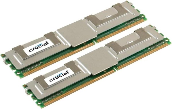 Kit Memoria de Servidor Crucial 4GB 2X2GB 667Mhz PC2-5300 CL5 ECC Fully Buffered Ddr2 SDRAM OEM - CT