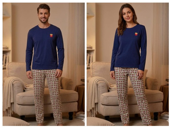 PIJAMA MANGA LONGA ADULTO BATATA FRITA 86123 PINGO LELE