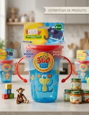 COPO DECORADO COM ALÇA 360 GRAUS 240 ML
