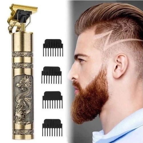 Kit Barbeiro Profissional 2 em 1 Máquina de Corte + Aparador Facial