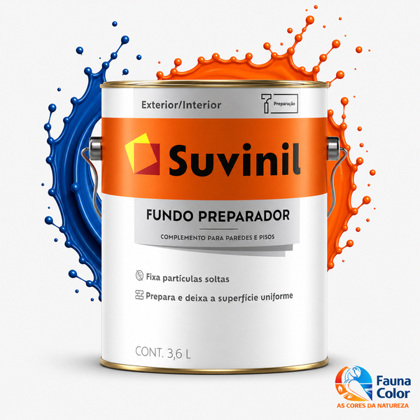 Fundo Preparador Suvinil Parede Exterior Base Água Branco