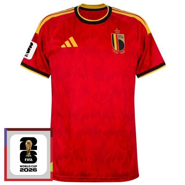 Camisa Seleção Bélgica Home 2026/27 Patch Copa do Mundo 2026