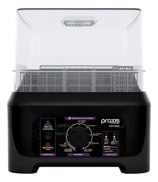 Lava Louças Portátil Praxis 8 Programas 3L Capacidade