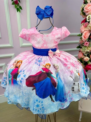Vestido Temático - Elsa e frozen  