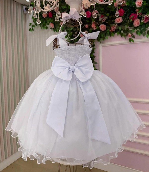 Vestido Elegância - Branco  