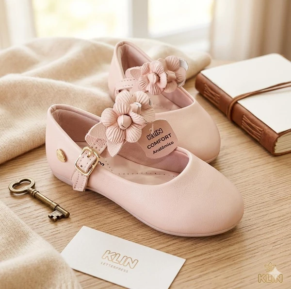 SAPATILHA PRINCESA BABY ROSA KLIN 152110 