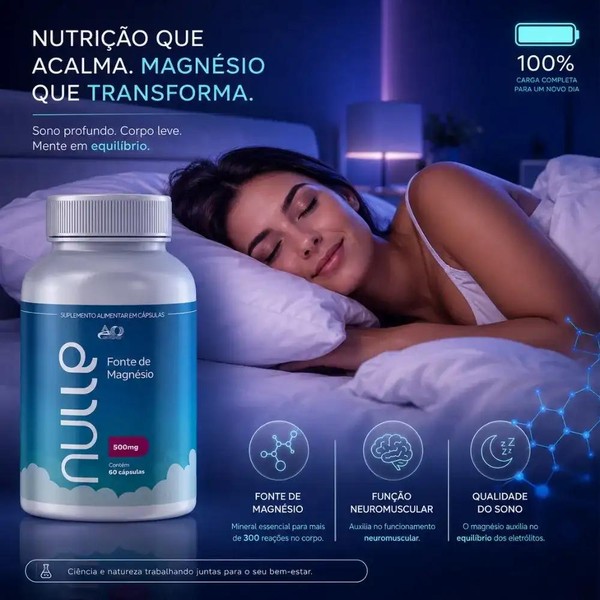 Nulle - Kit com 2 Frascos de 60 Cápsulas + Frete Grátis