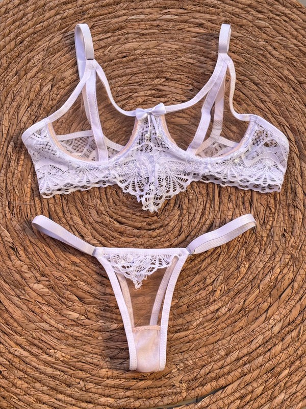 CONJUNTO MIRELLA TULE COM RENDA