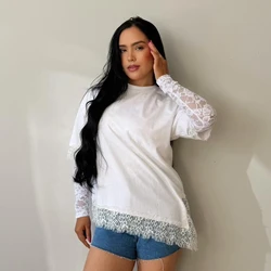 BLUSA ALINE ALGODÃO RENDA