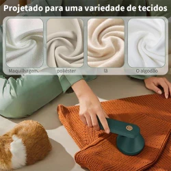 Papa Bolinhas Elétrico Recarregável Removedor de Pelos e Fiapos