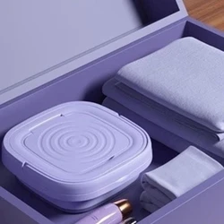 Mini máquina de lavar roupa dobrável portátil