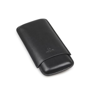 Porta 3 Charutos em Couro Nerone Classy - Preto