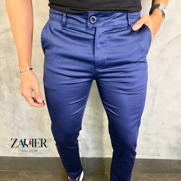 [COMPRE 1 E LEVE 3] – Calças Masculina Sarja Acetinada com Toque de Elastano