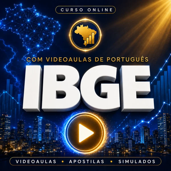 Curso IBGE | Videoaulas + Apostilas + Simulados