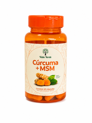 Cúrcuma + MSM 60 caps - Vida Verde