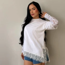 BLUSA ALINE ALGODÃO RENDA