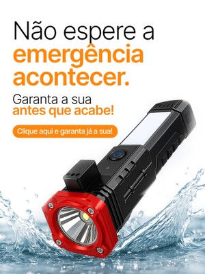 Lanterna Tática Indestrutível 4 em 1 - Ultra Potência