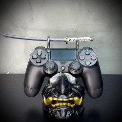 Suporte Premium Para Controle Ps5/ Ps4 e Xbox Ghost of Tsushima de luxo pintado a mão + CHAVEIRO DE BRINDE Pronta Entrega