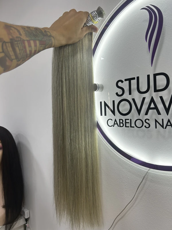 Cabelo Vietnamita Loiro Mesclado 65cm - 100gr