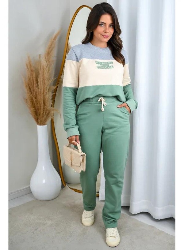 Conjunto Moletom Peluciado Style Verde
