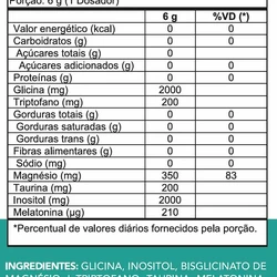 MAGNESIO INOSITOL - COM GLICINA, MELATONINA E TRIPTOFANO - 300G - CHEF WHEY