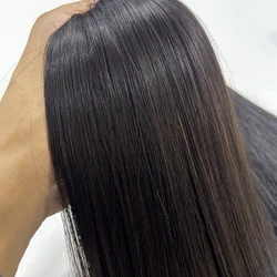 Cabelo Vietnamita Castanho Esc. Liso - 55cm (100g)